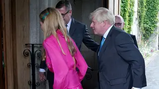 Boris Johnson and his wife Carrie Johnson