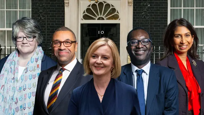 Liz Truss has chosen her top team to kick off her premiership