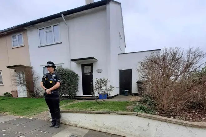 The murder happened at the couple's home in Harlow, Essex