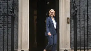Prime Minister Liz Truss outside 10 Downing Street