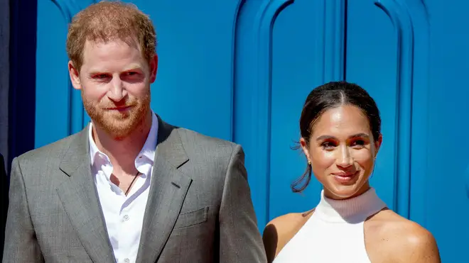 Harry and Meghan were due to attend an event in London on Thursday night, but changed their plans to be with the Queen