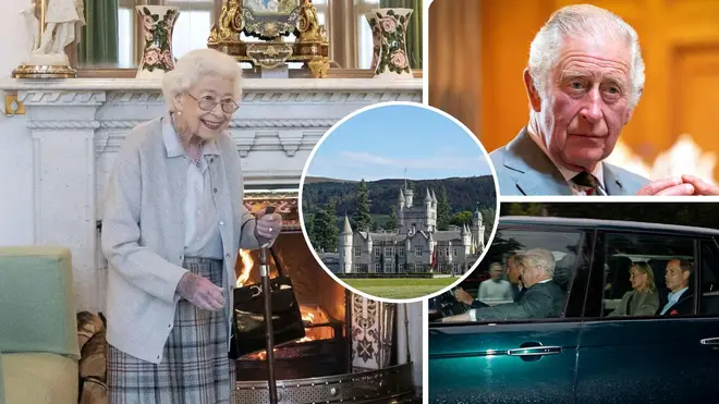 The Duke of Cambridge drives a car carrying the Duke of York, and the Earl and Countess of Wessex into Balmoral in Scotland, where the Queen is under medical supervision with the royal family rushing to be by her side amid serious health fears.