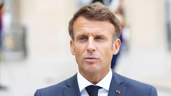 Emmanuel Macron said her remembered the monarch as a "kind-hearted queen".