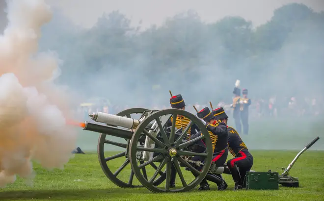 Gun salutes will take place in Hyde Park, while bell ringings will take place at Westminster Abbey and churches across the UK.