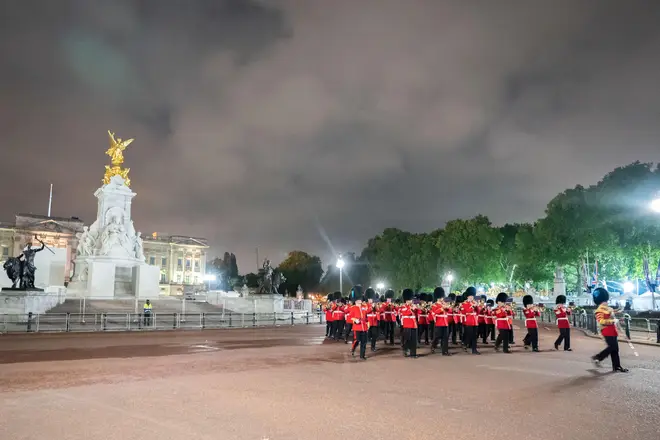 The procession starts at Buckingham Palace