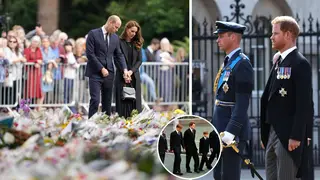 William and Kate view sea of flowers at Sandringham