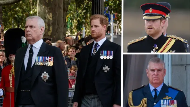 Prince Harry and Andrew will be able to wear their military uniforms for upcoming vigils.