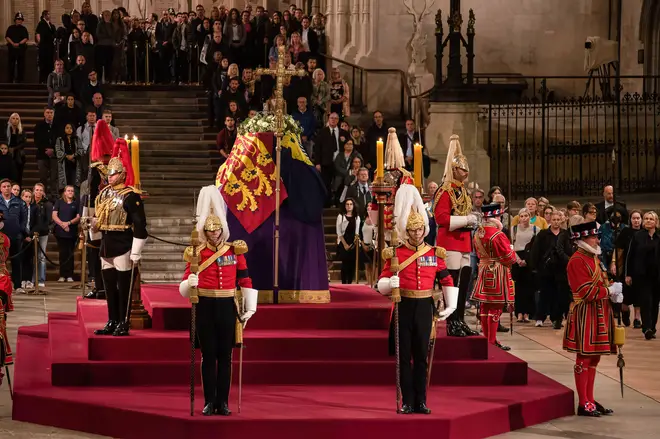 Hundreds of thousands of people have viewed the Queen's coffin as it lies in state in Westminster Abbey
