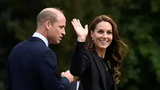William and Kate spoke to mourners at Sandringham