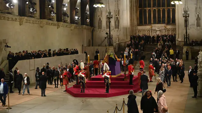 Thousands of mourners have been paying their respects to the late monarch.