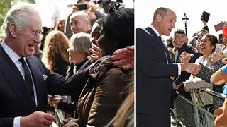 King Charles and the Prince of Wales made a surprise visit to the queue