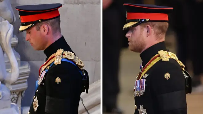The Queen’s ER initials were removed from the shoulder of Prince Harry’s uniform