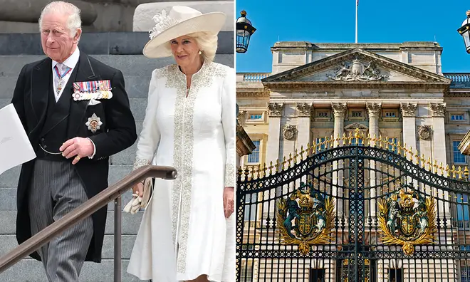 King Charles III and Camilla at Buckingham Palace