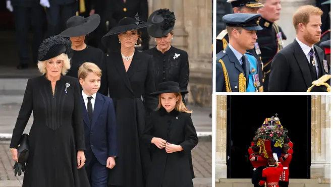 The Royal Family came together to mourn the Queen