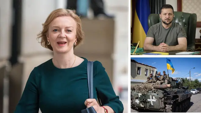 Liz Truss is pledging to match this year's military aid to Ukraine.