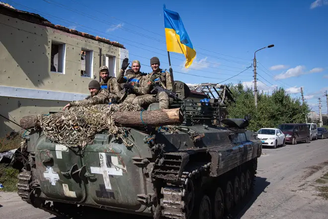 Liz Truss has praised Ukraine&squot;s "inspirational" troops.