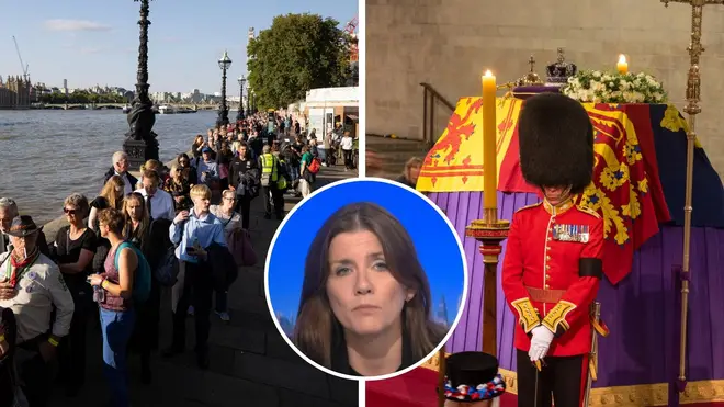 More than a quarter of a million people visited the Queen's coffin in London.