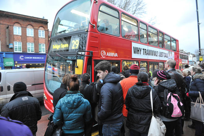 Routes affected include the 29, London's second busiest bus route.
