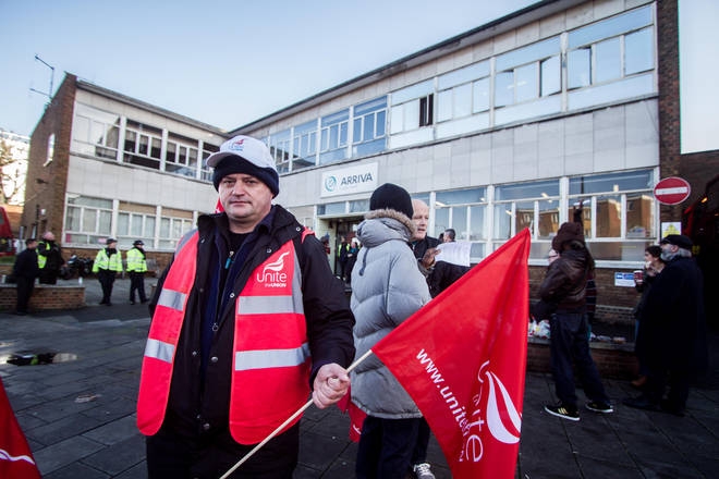 Bus workers with Unite union want a pay rise of at least 12.3%, in line with current inflation figures.