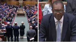 Kwasi Kwarteng announced the cuts in the Commons