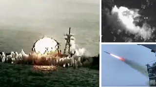 The navy obliterated a target ship