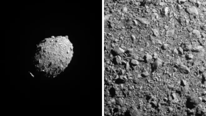 Nasa successfully crashed a spacecraft into a small asteroid