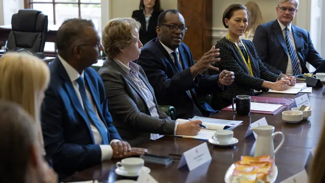 Kwasi Kwarteng tried to reassure business leaders in a meeting on Wednesday