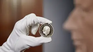 The Royal Mint unveiled the first coins featuring Prince Charles