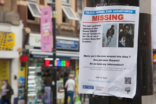 Posters put up around London in a desperate bid to find missing woman Owami Davies