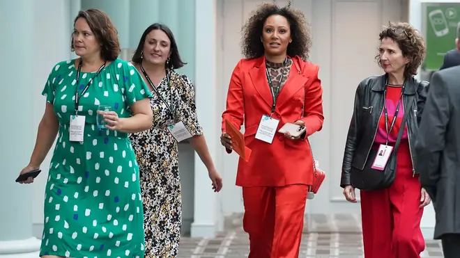 Former Spice Girl Melanie Brown arrives at the Conservative Party annual conference