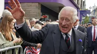 King Charles III greets crowds in Scotland