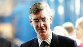 Business Secretary Jacob Rees-Mogg arrives for the Conservative Party annual conference at the International Convention Centre in Birmingham