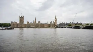 Parliament building in London