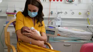 The princess spoke to new mum Sylvia Novak, who who gave birth to her daughter Bianca six weeks prematurely, and was pictured cradling the newborn.
