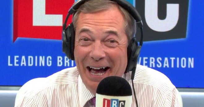 Morgan's call to LBC left Nigel Farage in stitches