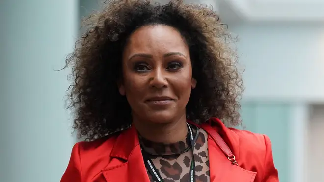 Former Spice Girl Melanie Brown arrives at the Conservative Party annual conference in Birmingham