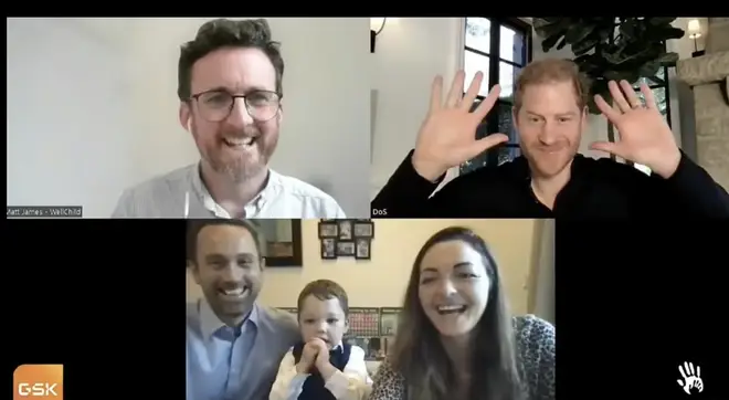 The Duke of Sussex spoke over video call