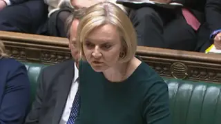 Liz Truss during Prime Minister’s Questions in the House of Commons