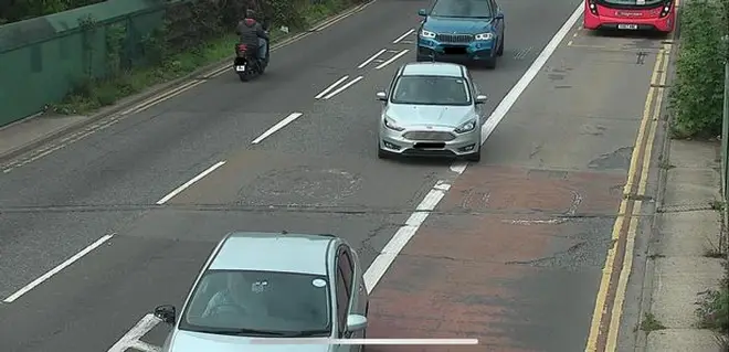 Driver fined £130 for driving into a bus lane