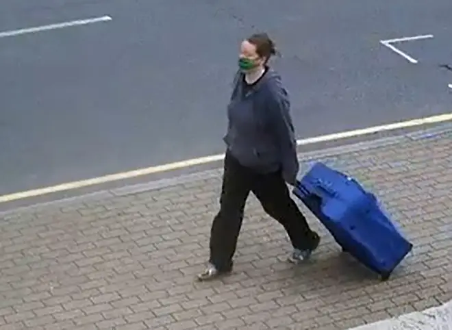 CCTV issued by Metropolitan Police of Jemma Mitchell, 38, on Chaplin Road