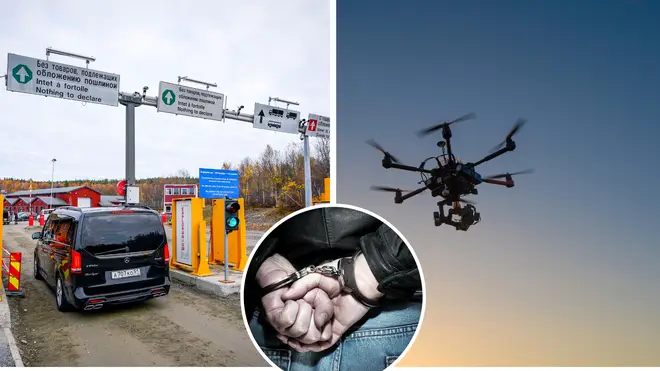 A man has been arrested with drones on the Russian border with Norway
