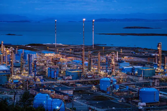 The Karsto gas processing plant in Norway
