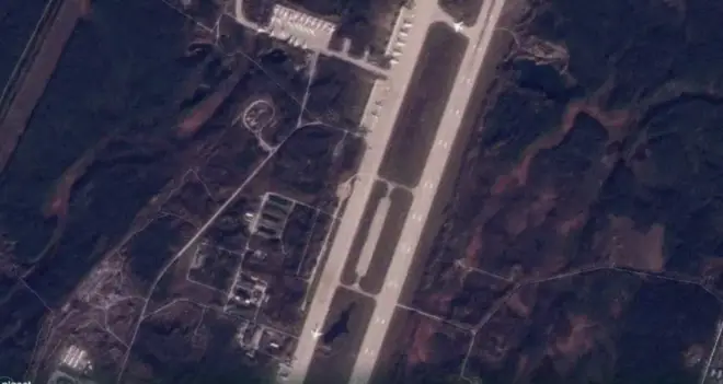 Seven Tu-160 and four Tu-95 bombers were seen at Olenya airbase