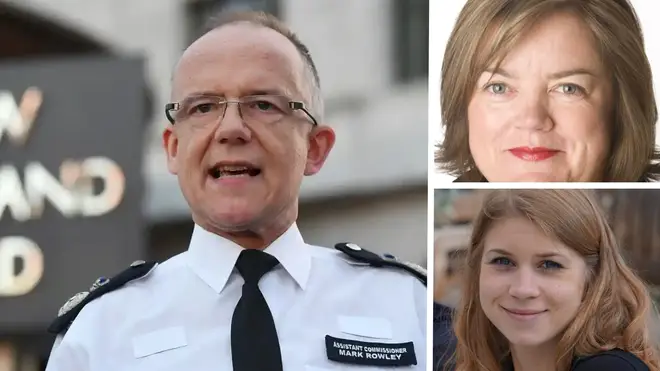 Mark Rowley (main) will respond to the report by Baroness Casey (top right) into the murder of Sarah Everard (bottom right)