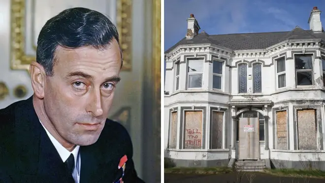 Allegations Lord Mountbatten (l) abused a boy in Belfast childrens home (r) to be heard in court