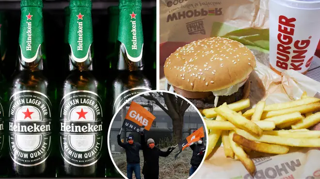 Availability of beer and fast food could both be affected by strike action