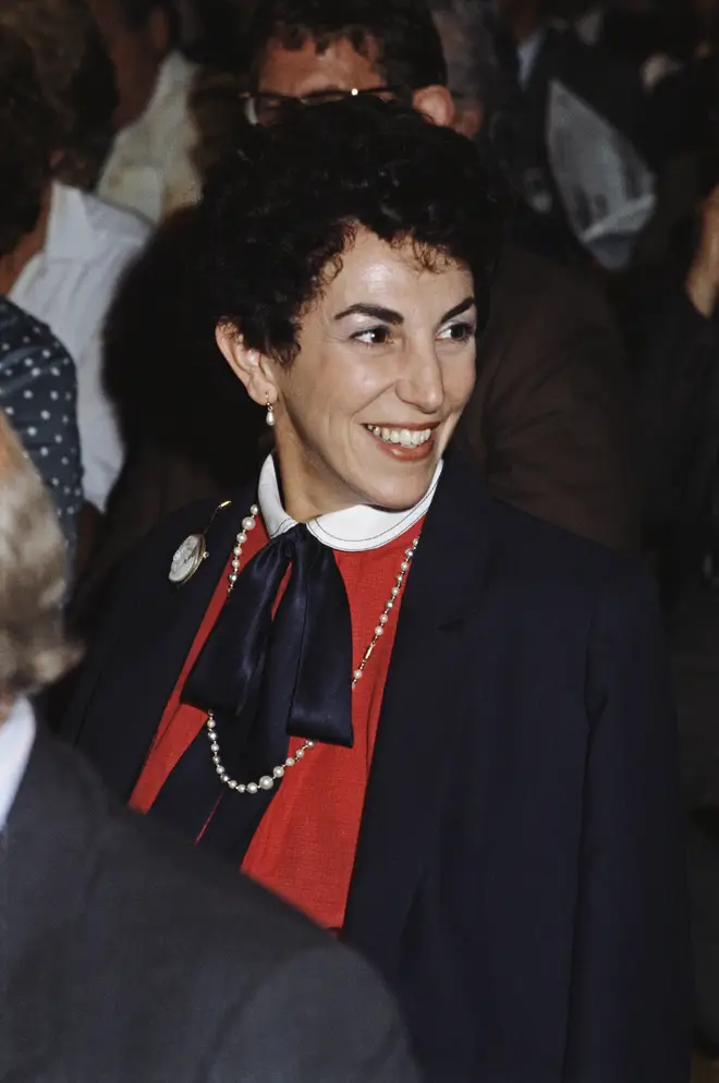 Edwina Currie in 1986 at the Conservative Party Conference