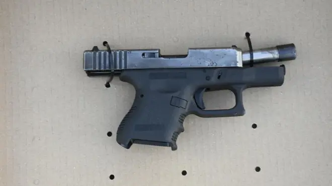 The gun that was discovered.