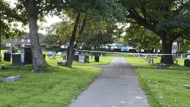 Police discovered the handgun and ammunition in a graveyard in West Derby, Liverpool