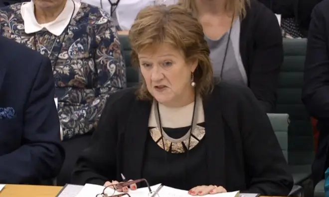 Alexis Jay speaking to a Commons select committee in 2016